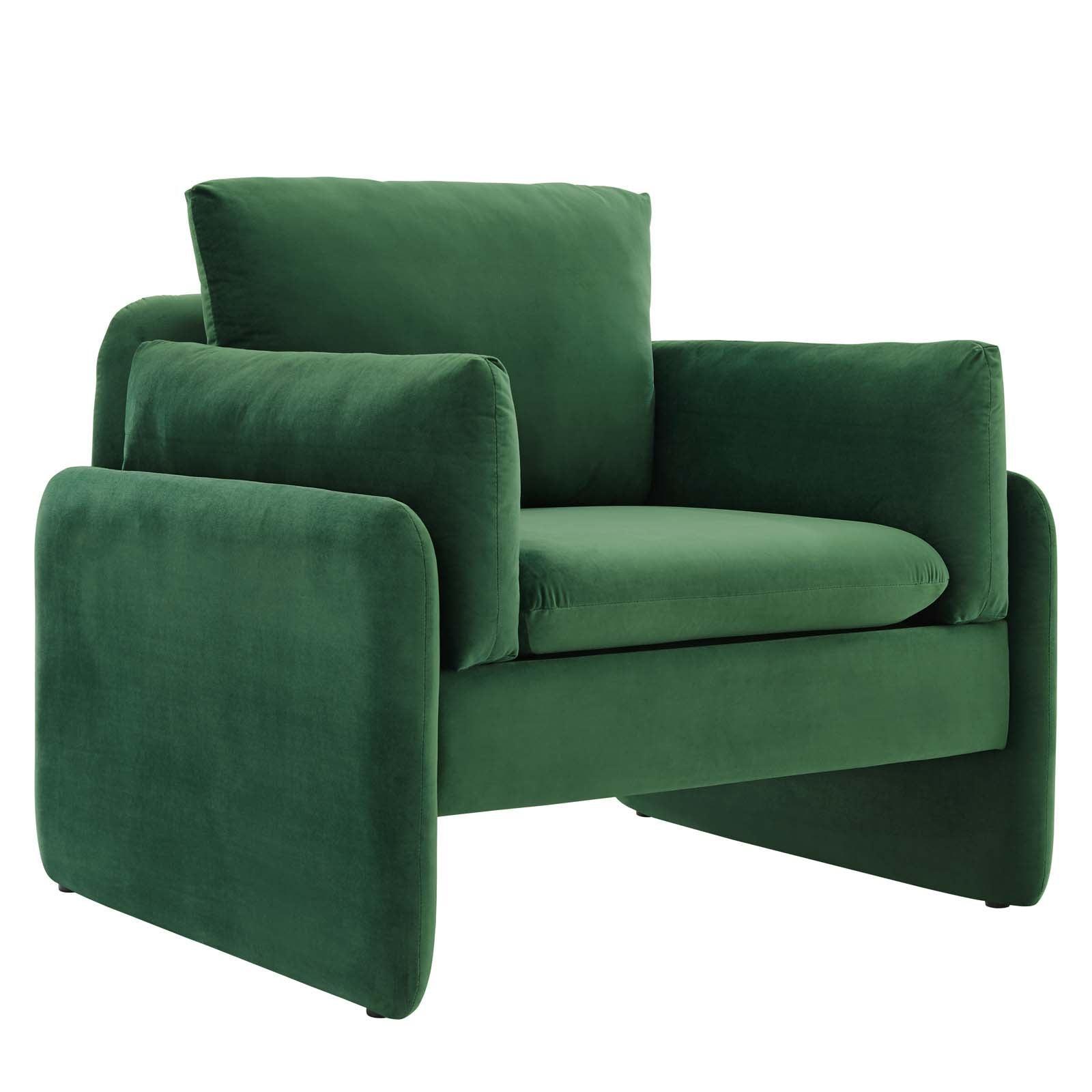Modway Indicate Performance Velvet Armchair FredCo