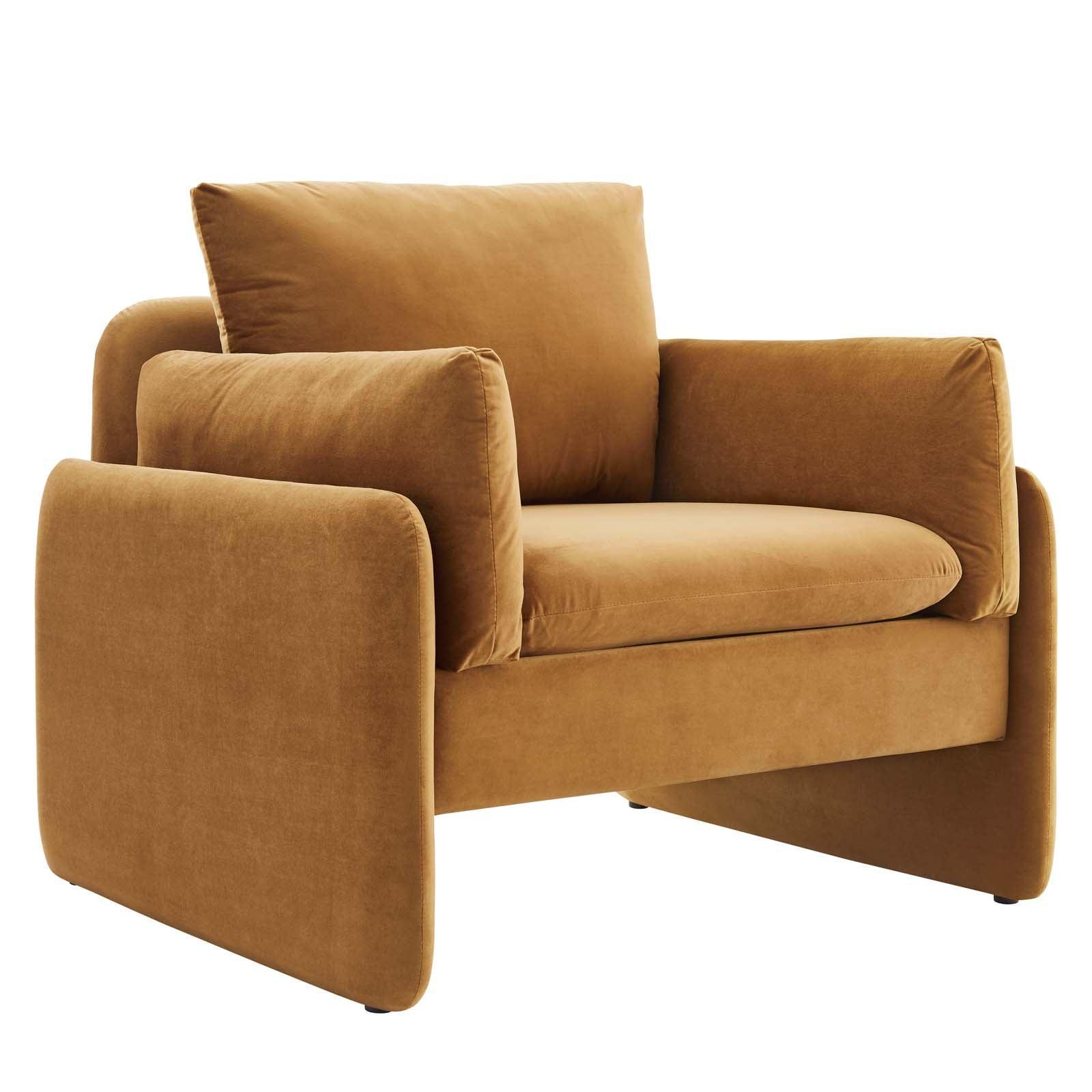 Modway Indicate Performance Velvet Armchair FredCo