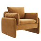 Modway Indicate Performance Velvet Armchair FredCo