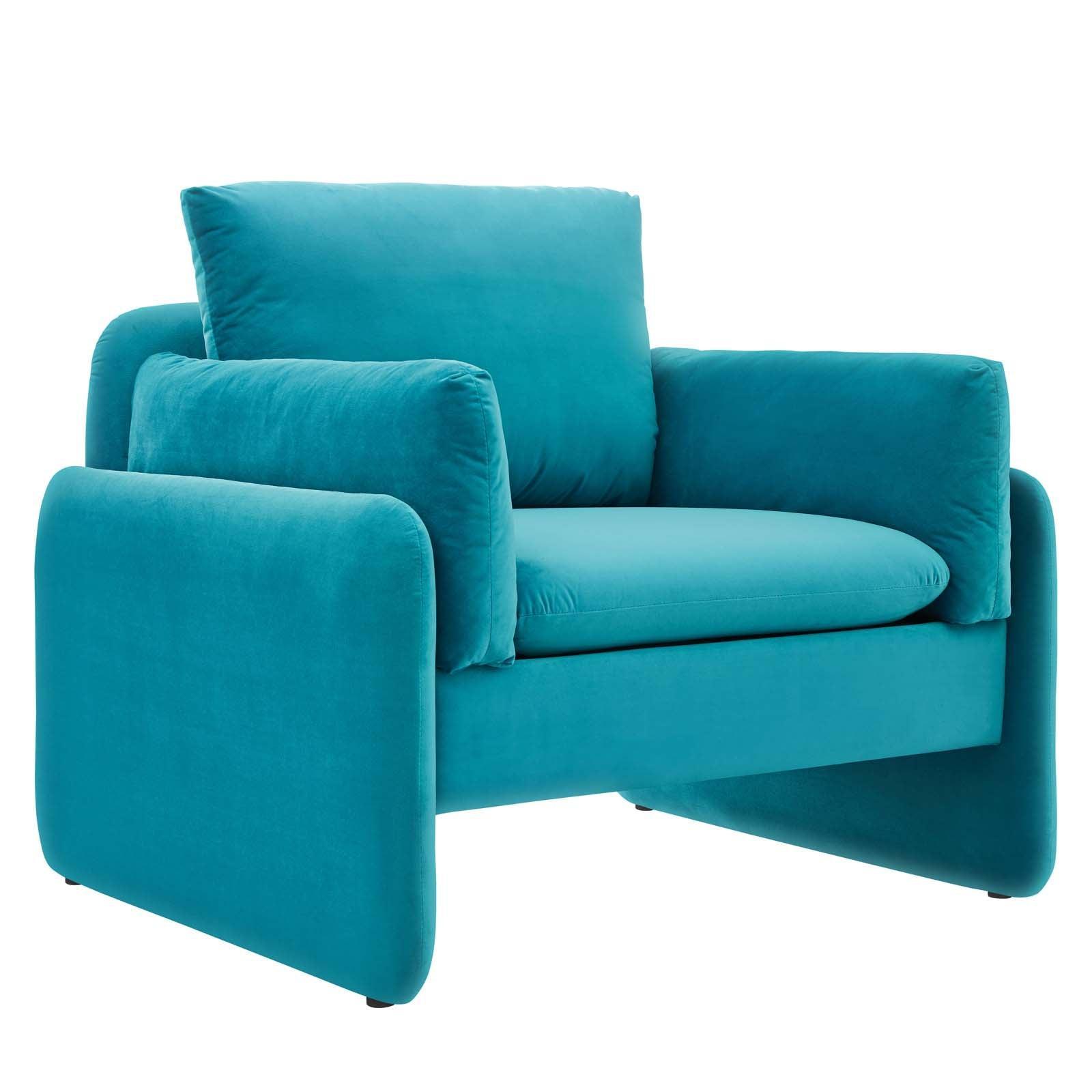 Modway Indicate Performance Velvet Armchair FredCo