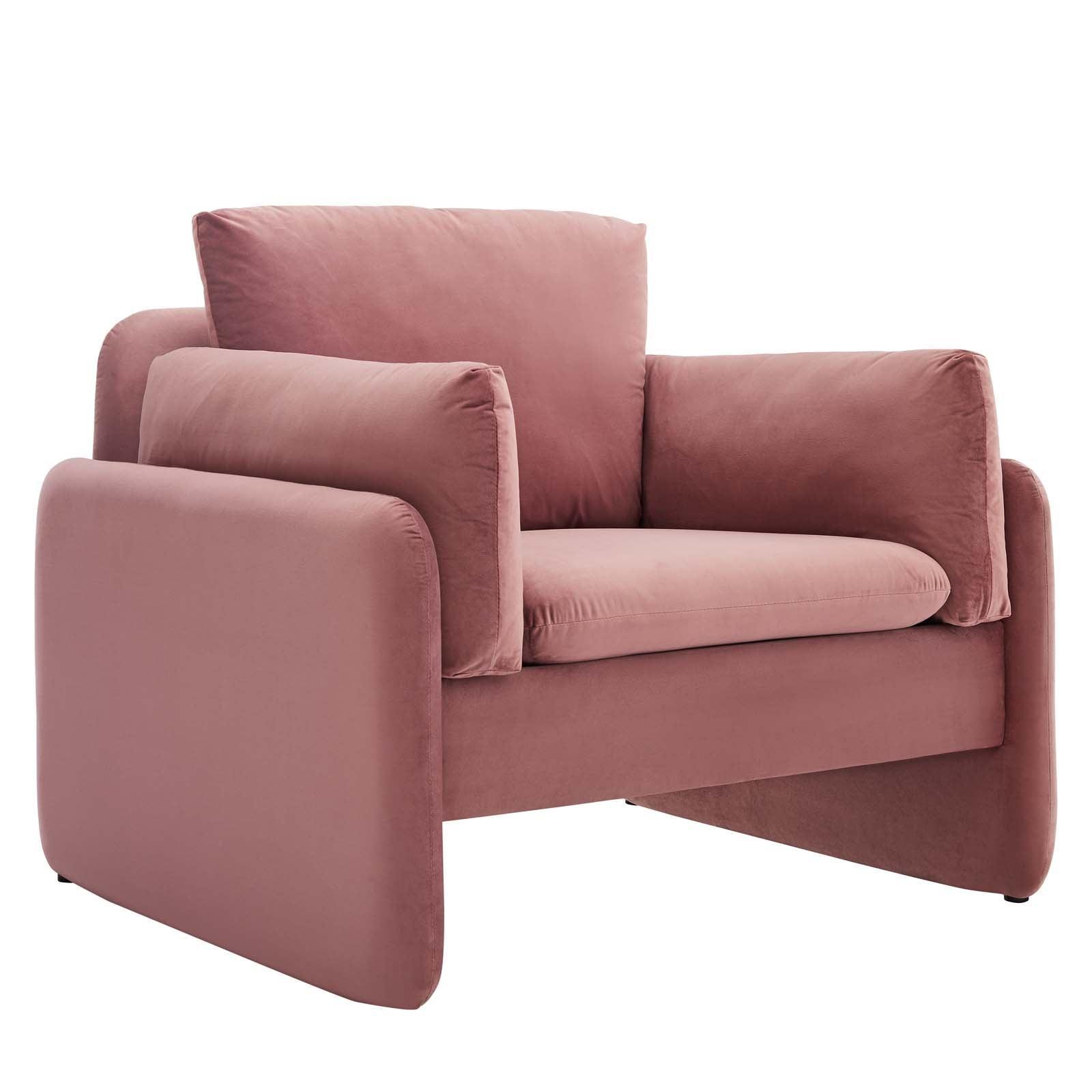 Modway Indicate Performance Velvet Armchair FredCo