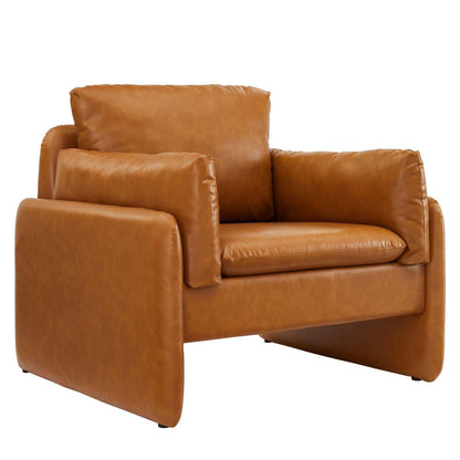 Modway Indicate Vegan Leather Armchair FredCo