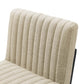 Modway Indulge Channel Tufted Fabric Bar Stool FredCo