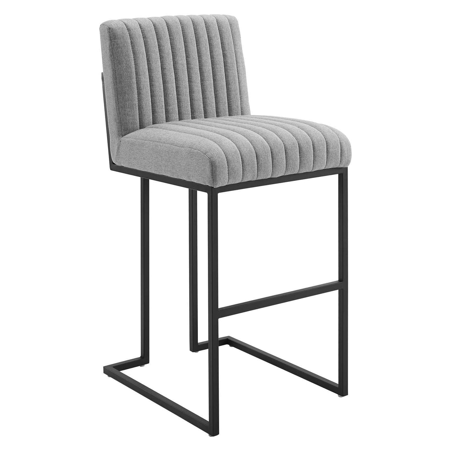 Modway Indulge Channel Tufted Fabric Bar Stool FredCo