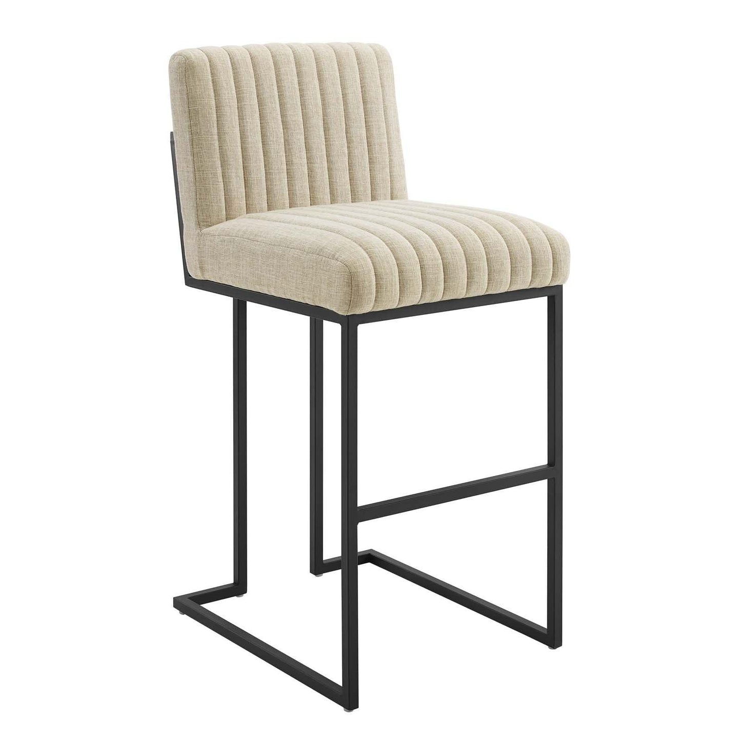 Modway Indulge Channel Tufted Fabric Bar Stool FredCo