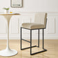 Modway Indulge Channel Tufted Fabric Bar Stool FredCo