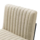 Modway Indulge Channel Tufted Fabric Counter Stools - Set of 2 FredCo