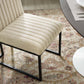 Modway Indulge Channel Tufted Fabric Dining Chairs - Set of 2 FredCo