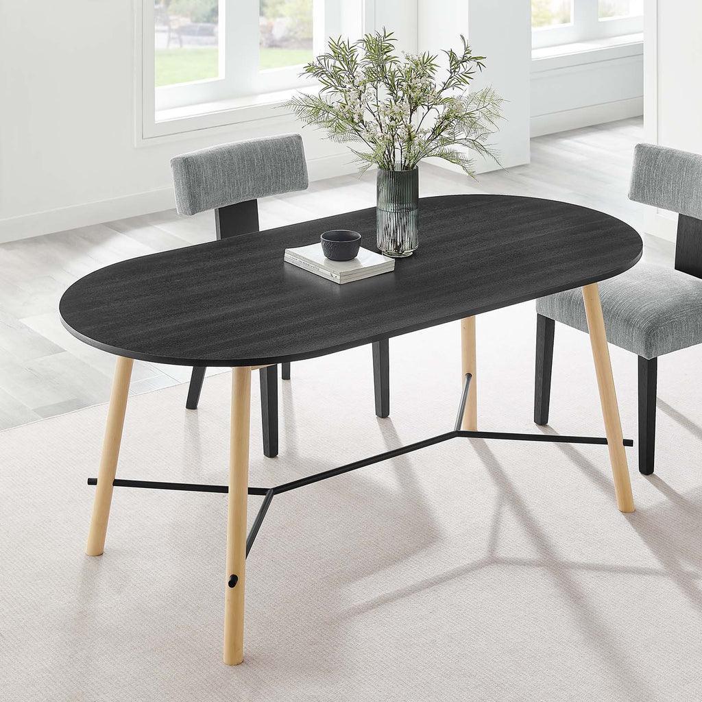 Modway Infuse 71" Wood Grain Dining Table FredCo