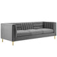 Modway Ingenuity Channel Tufted Performance Velvet Sofa FredCo