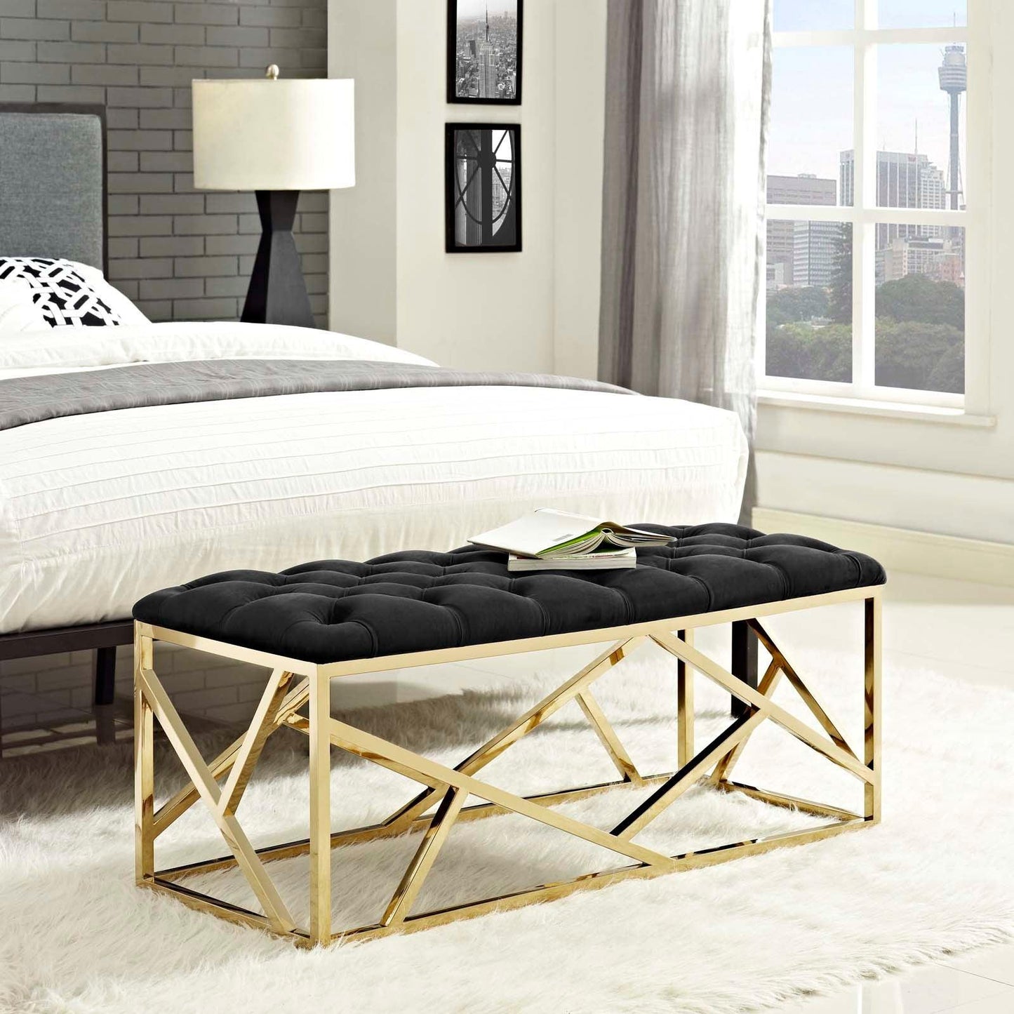 Modway Intersperse Bench FredCo