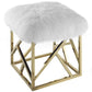 Modway Intersperse Sheepskin Ottoman FredCo