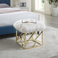 Modway Intersperse Sheepskin Ottoman FredCo
