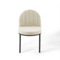 Modway Isla Channel Tufted Upholstered Fabric Dining Side Chair FredCo