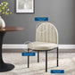 Modway Isla Channel Tufted Upholstered Fabric Dining Side Chair FredCo