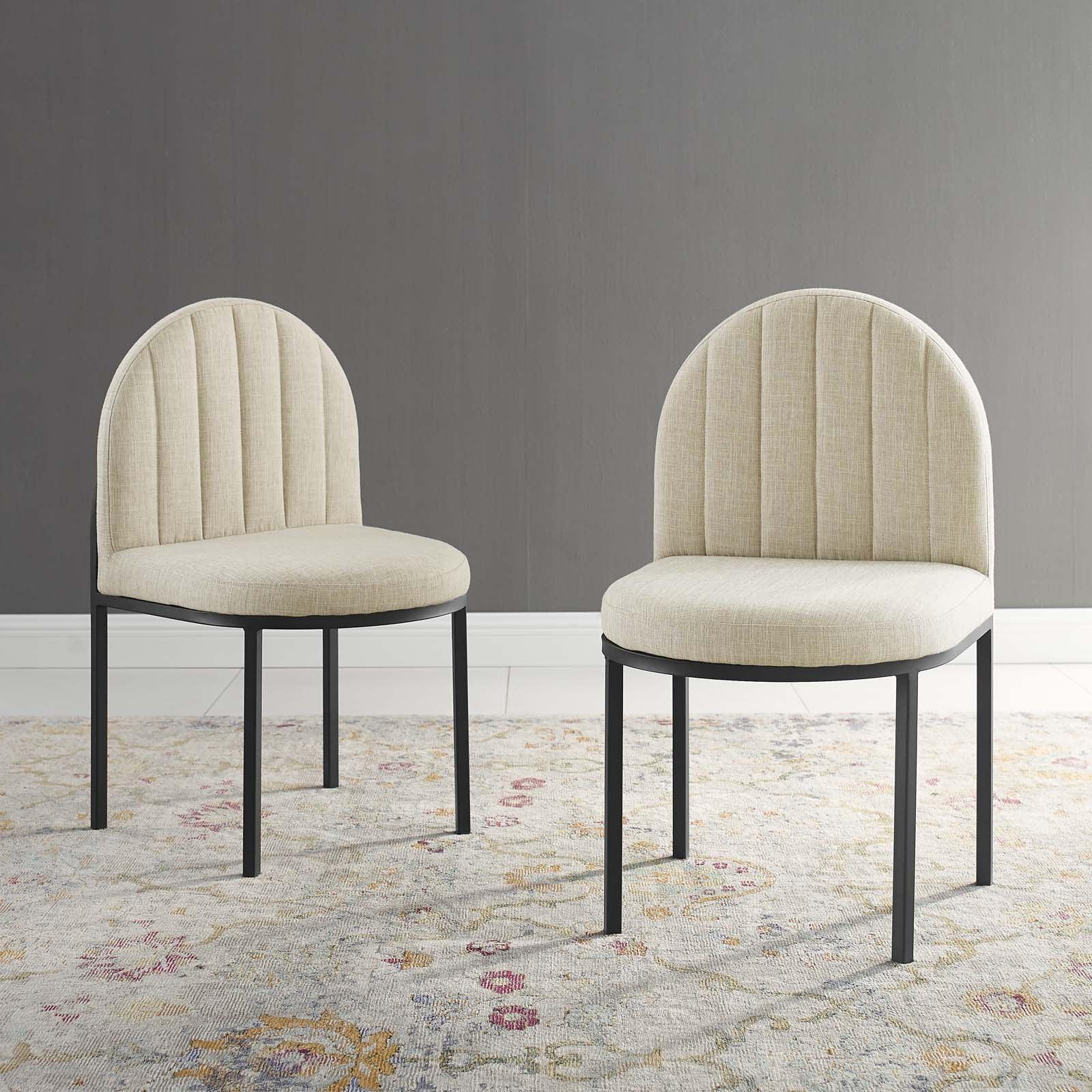 Modway Isla Dining Side Chair Upholstered Fabric Set of 2 FredCo