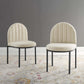 Modway Isla Dining Side Chair Upholstered Fabric Set of 2 FredCo