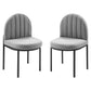 Modway Isla Dining Side Chair Upholstered Fabric Set of 2 FredCo