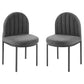 Modway Isla Dining Side Chair Upholstered Fabric Set of 2 FredCo