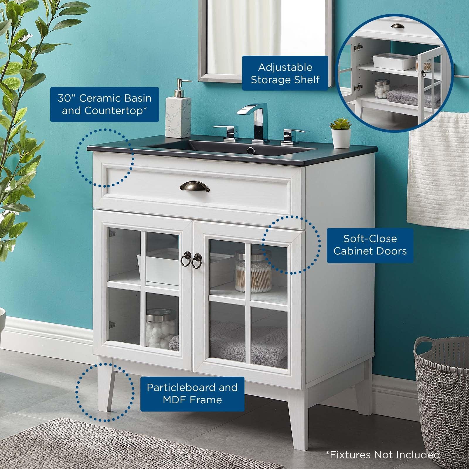 Modway Isle 30" Bathroom Vanity Cabinet FredCo