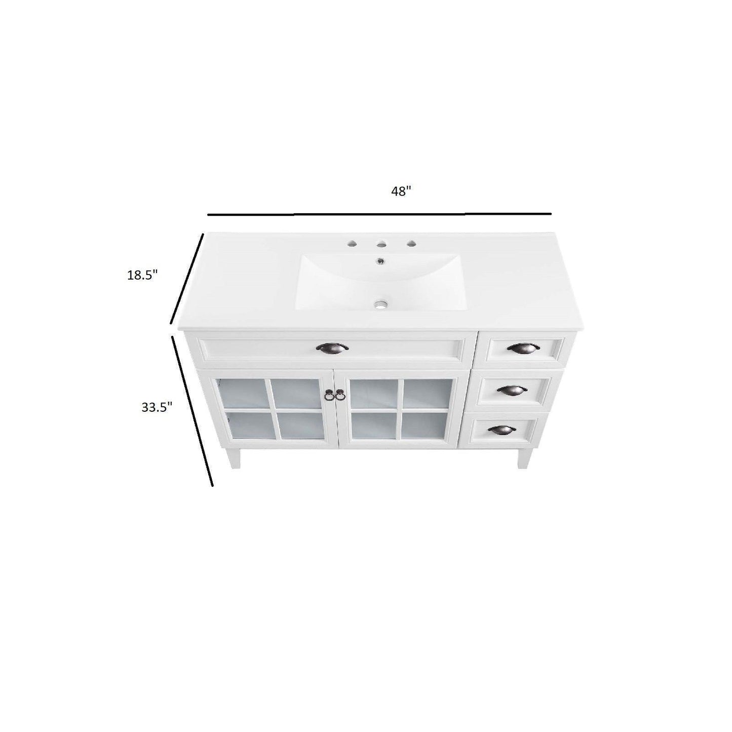 Modway Isle 48" Bathroom Vanity Cabinet FredCo