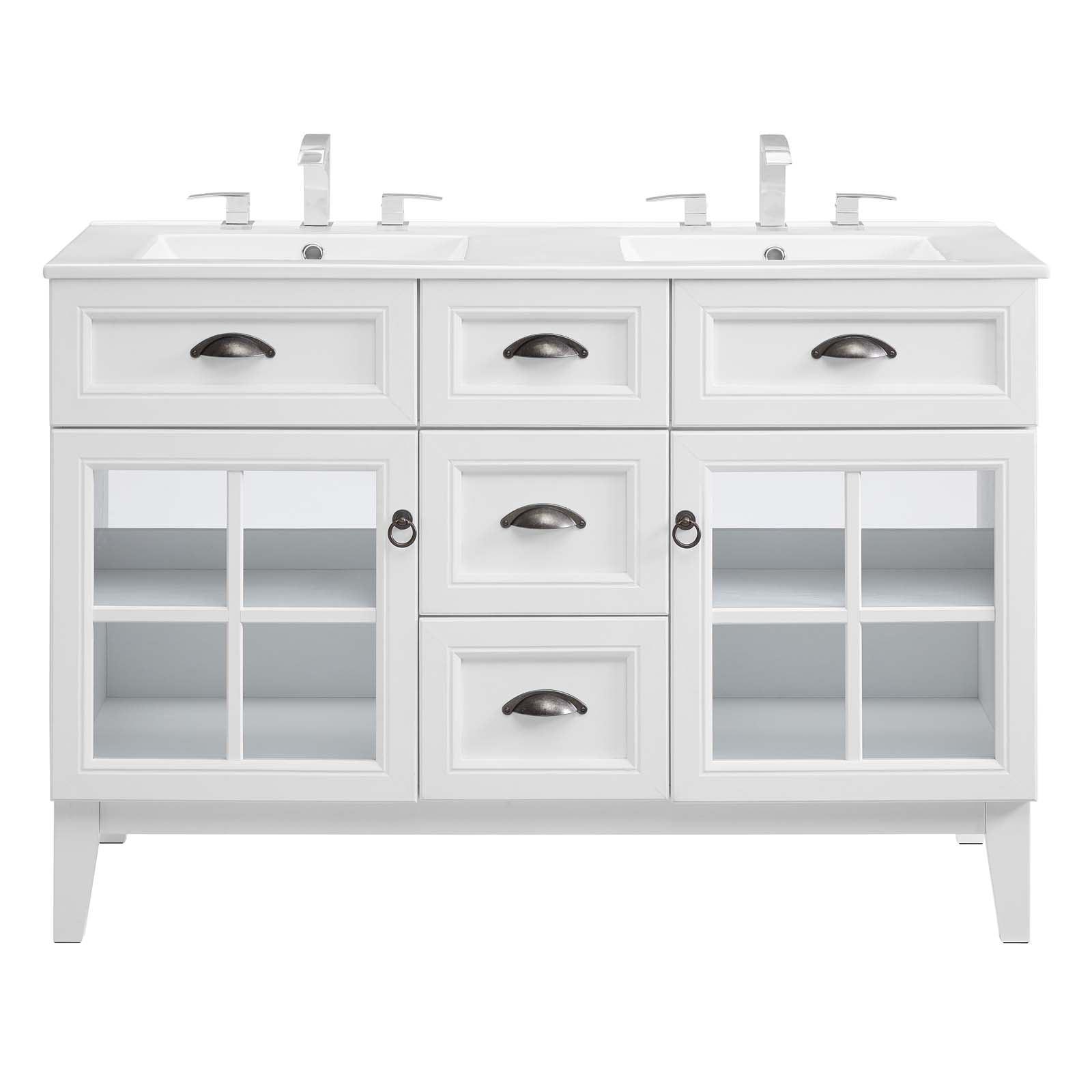 Modway Isle 48" Double Bathroom Vanity Cabinet FredCo