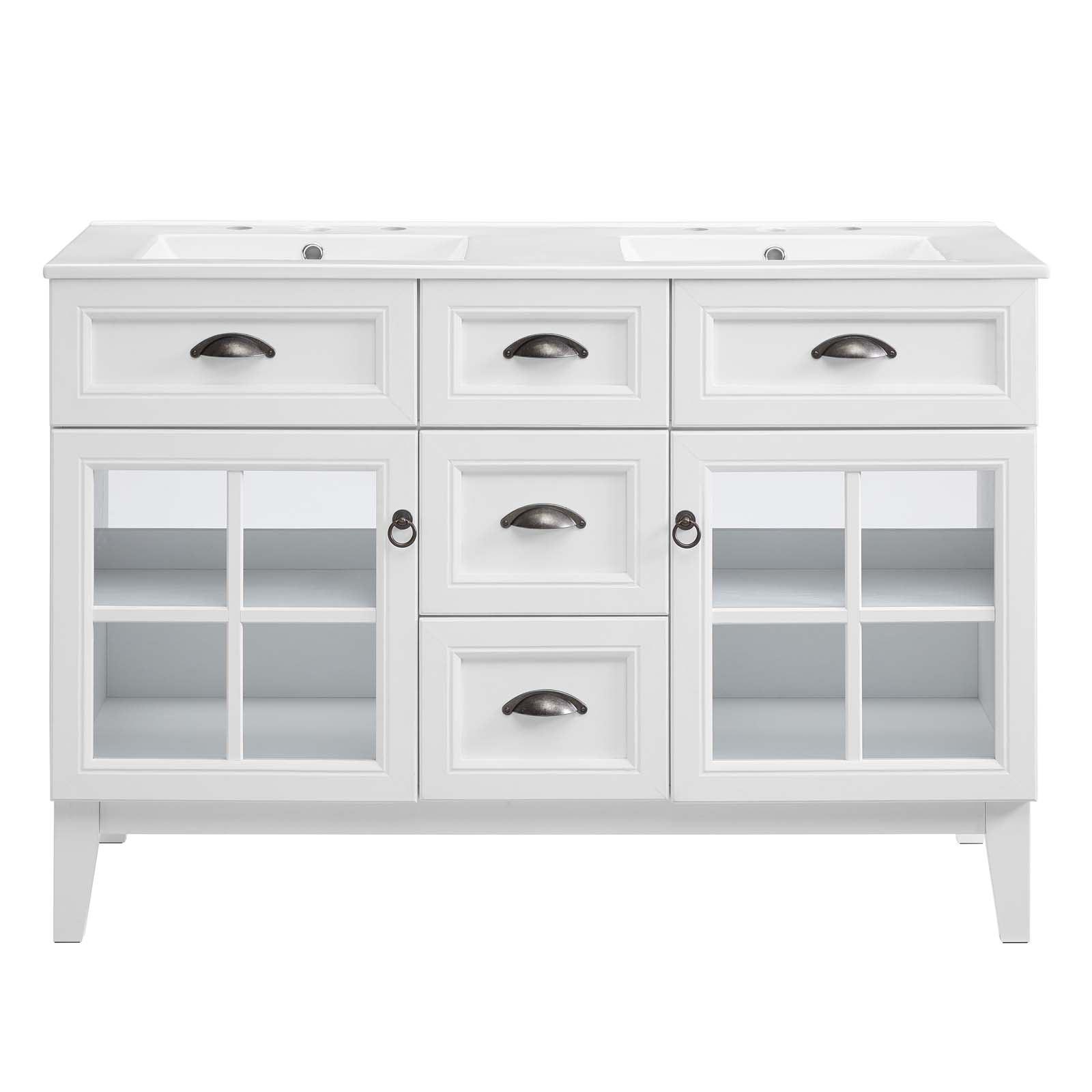 Modway Isle 48" Double Bathroom Vanity Cabinet FredCo