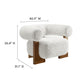 Modway Jace Faux Fur Fabric Accent Chair FredCo
