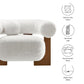 Modway Jace Faux Fur Fabric Accent Chair FredCo