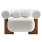 Modway Jace Faux Fur Fabric Accent Chair FredCo