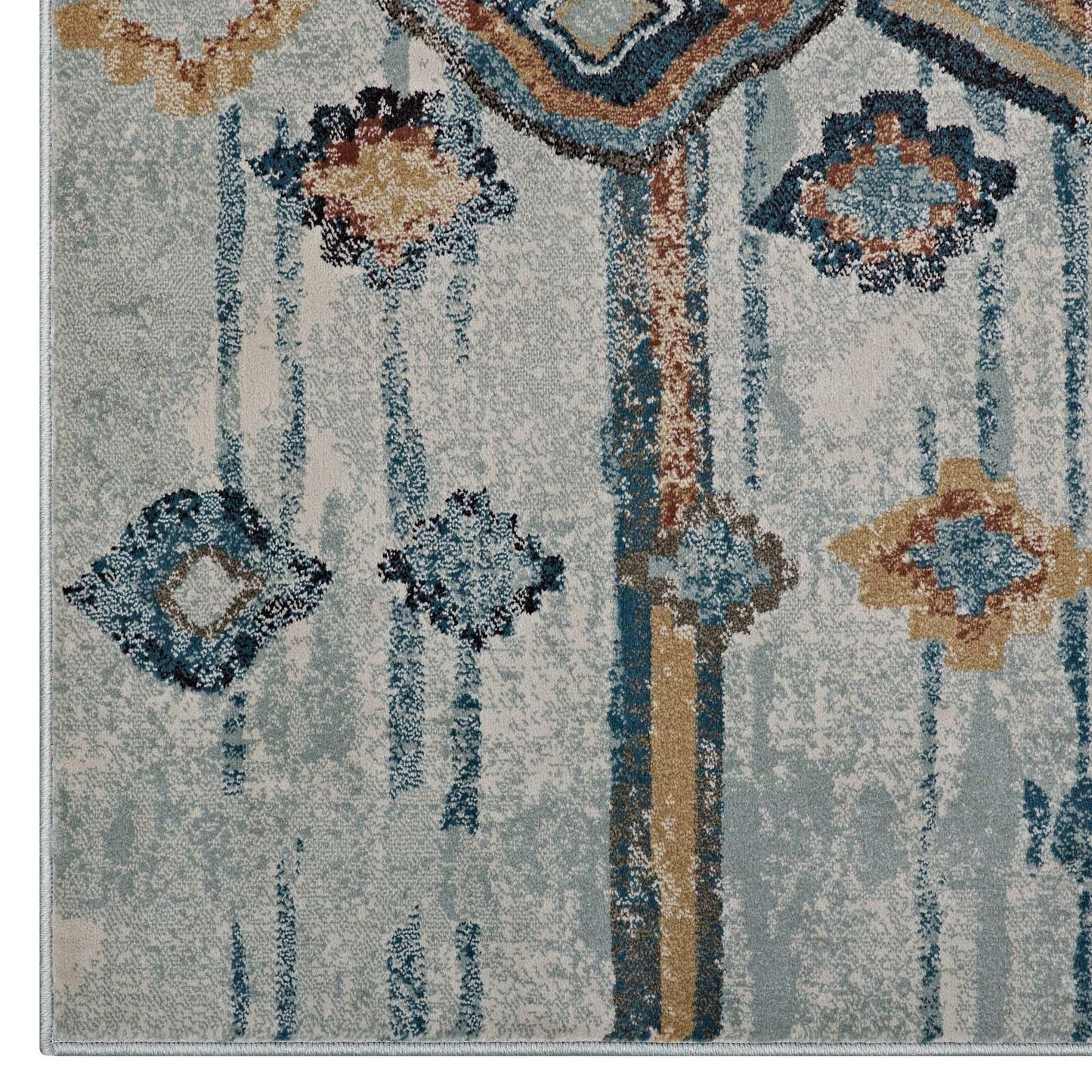 Modway Jenica Distressed Moroccan Tribal Abstract Diamond Area Rug FredCo