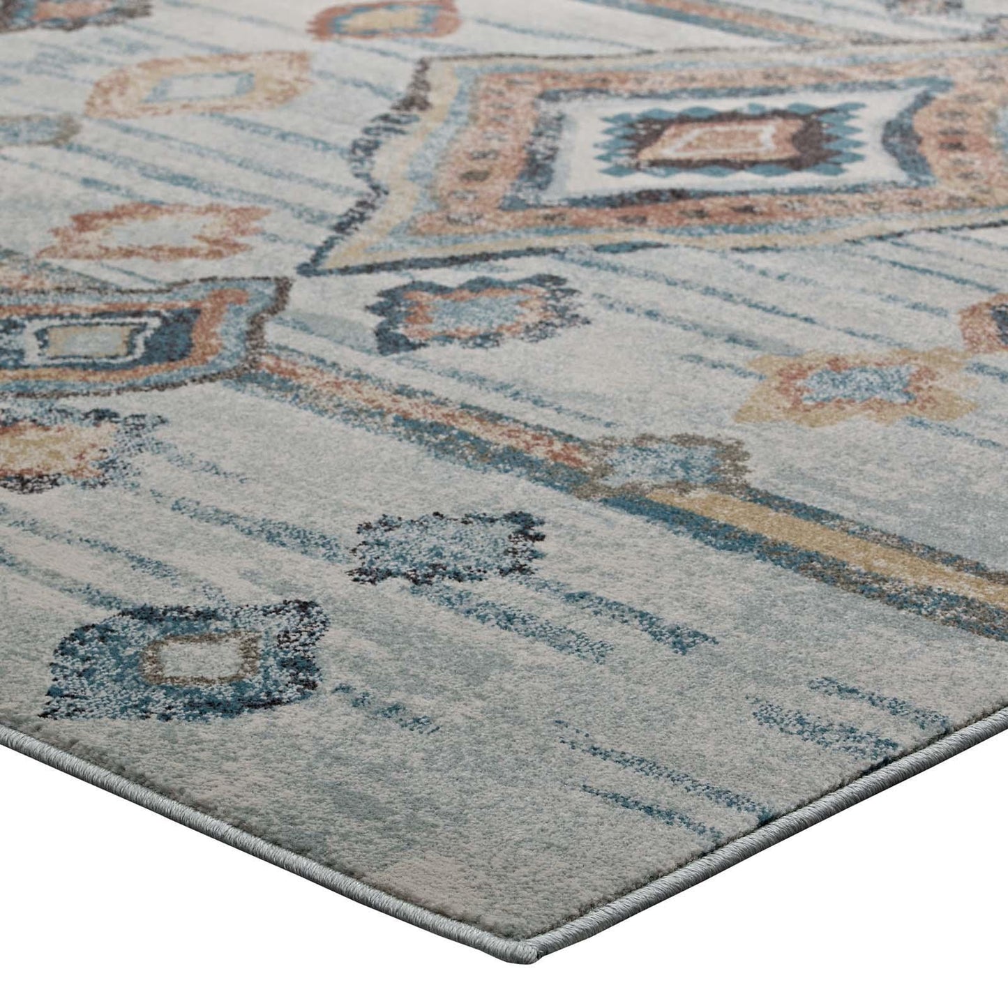 Modway Jenica Distressed Moroccan Tribal Abstract Diamond Area Rug FredCo