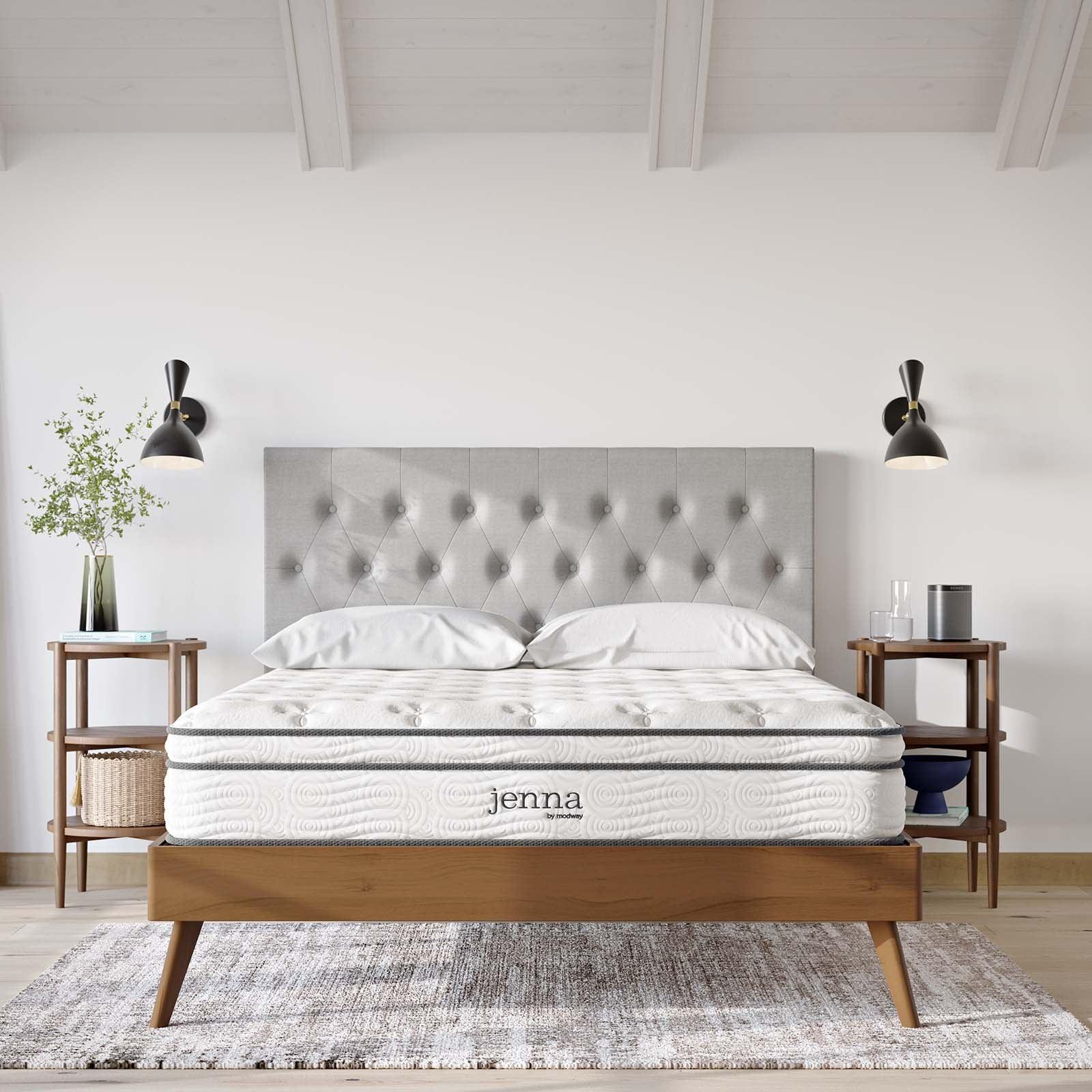 Modway Jenna 10" Innerspring and Foam California King Mattress FredCo