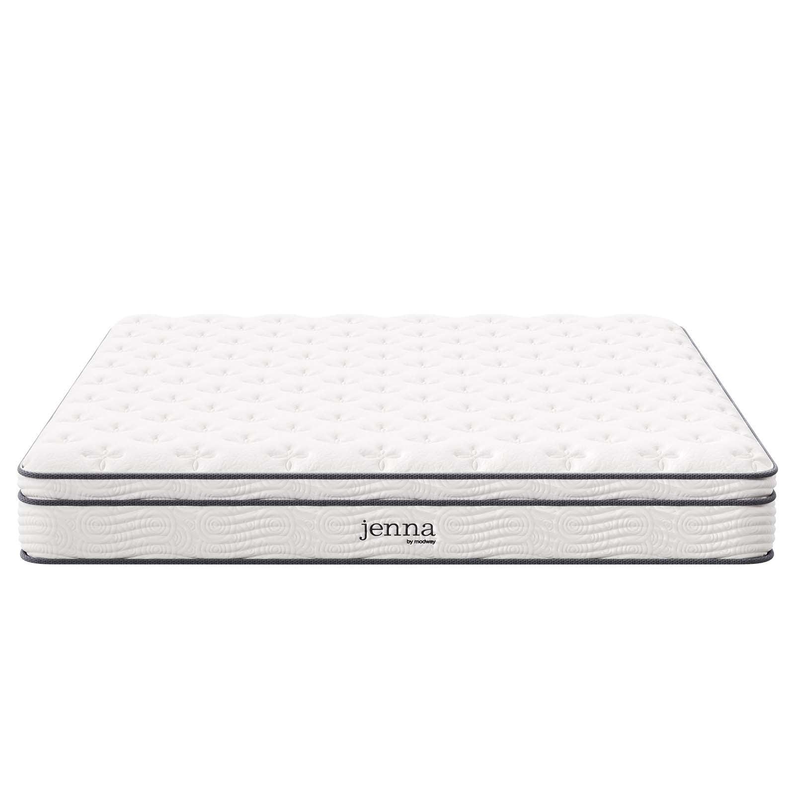 Modway Jenna 10" Innerspring and Foam California King Mattress FredCo