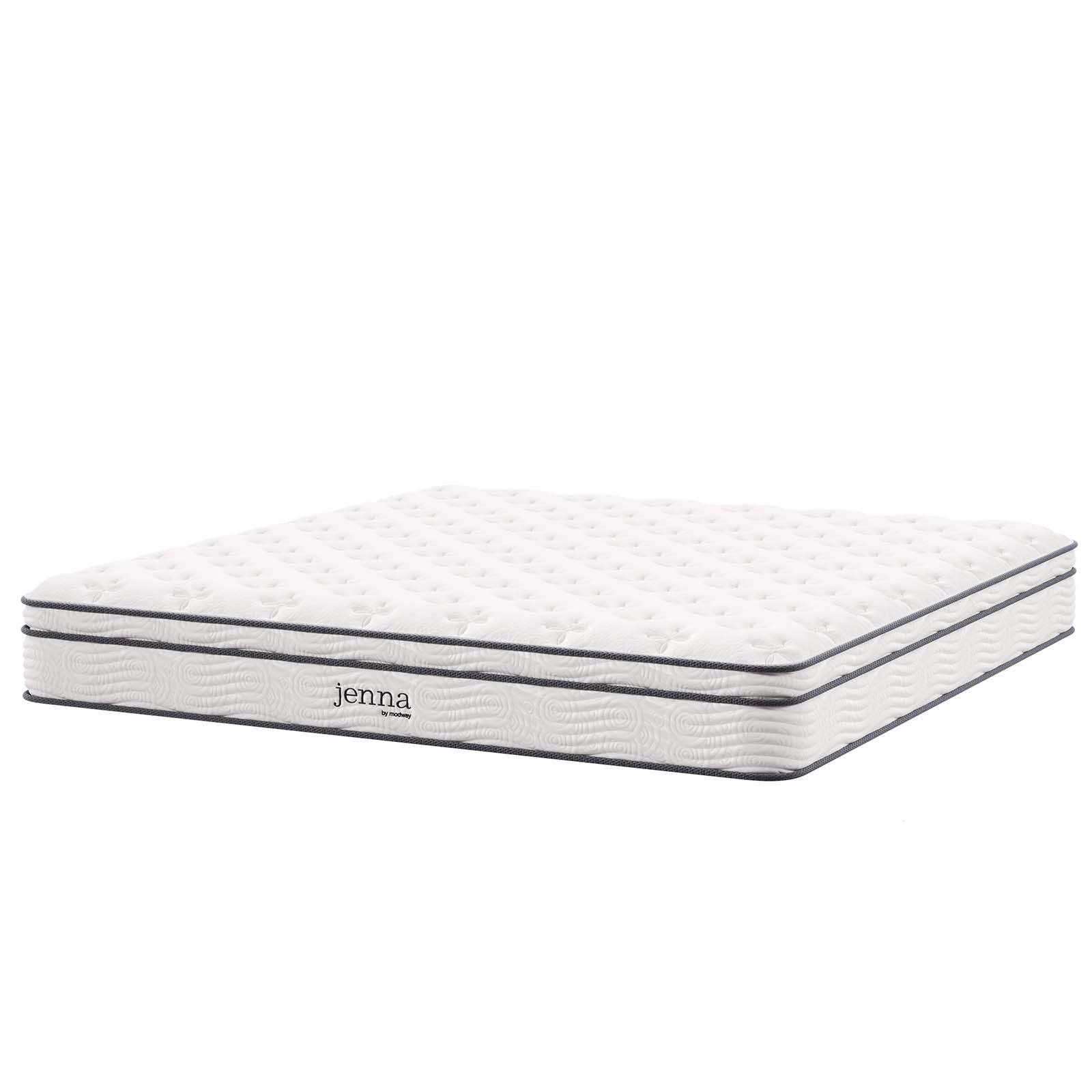 Modway Jenna 10" Innerspring and Foam California King Mattress FredCo