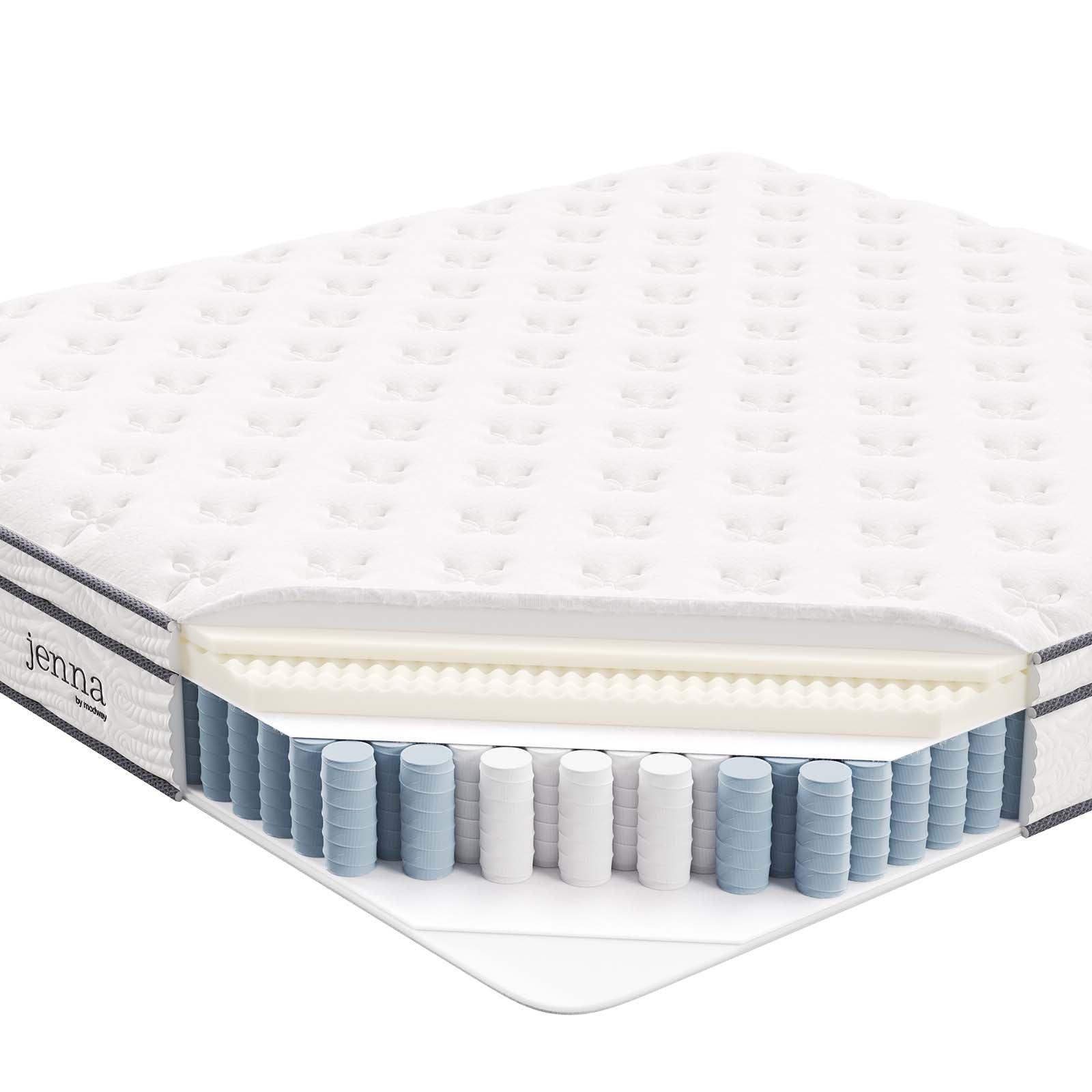 Modway Jenna 10" Innerspring and Foam King Mattress FredCo