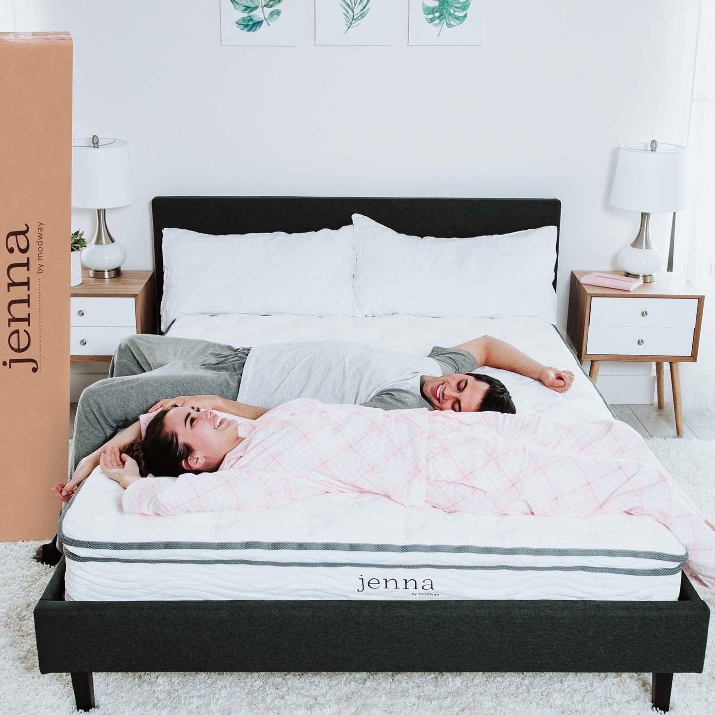 Modway Jenna 10" Innerspring and Foam Queen Mattress FredCo