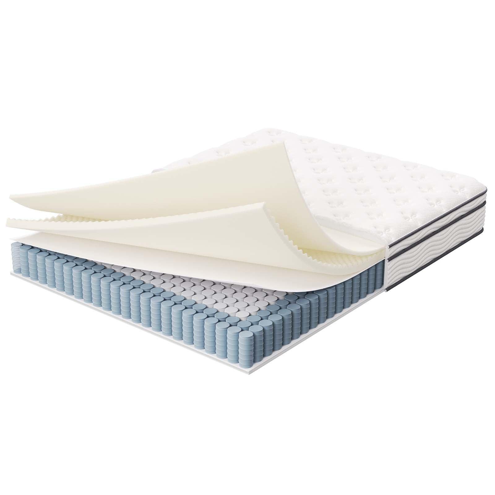 Modway Jenna 10" Innerspring and Foam Queen Mattress FredCo