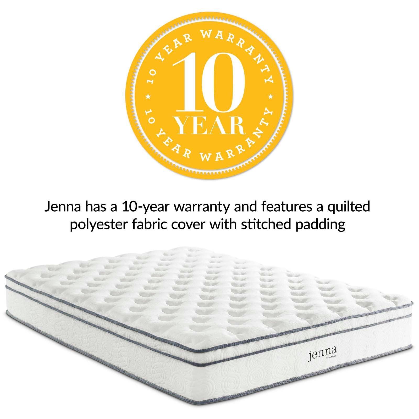 Modway Jenna 10" Innerspring and Foam Queen Mattress FredCo