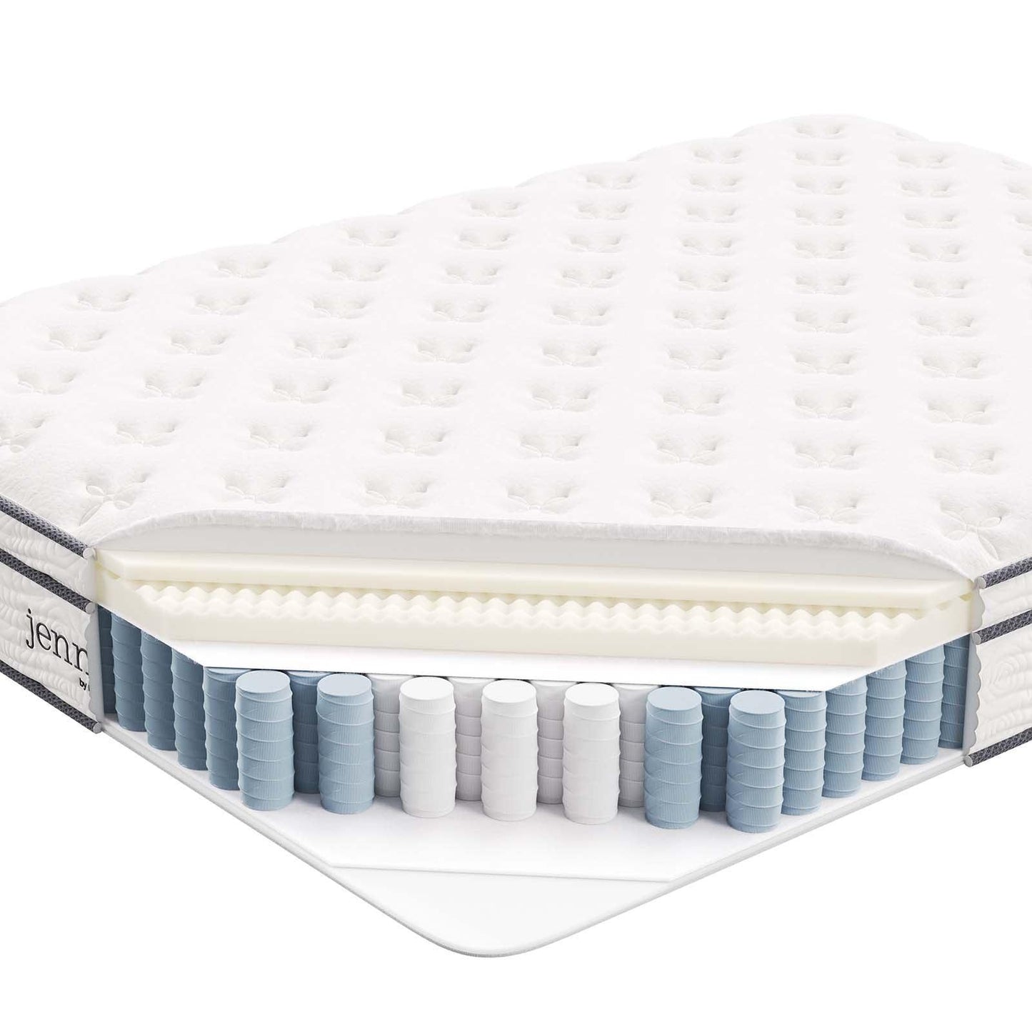 Modway Jenna 10" Innerspring and Foam Queen Mattress FredCo