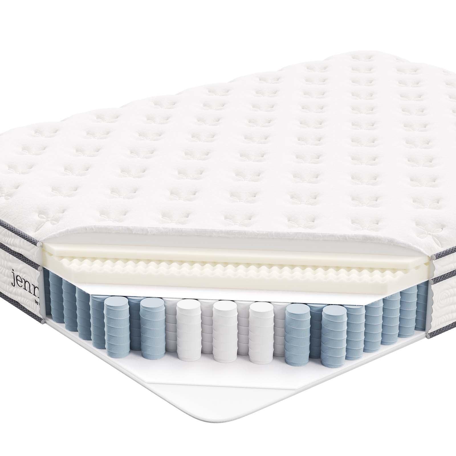 Modway Jenna 10" Innerspring and Foam Queen Mattress FredCo