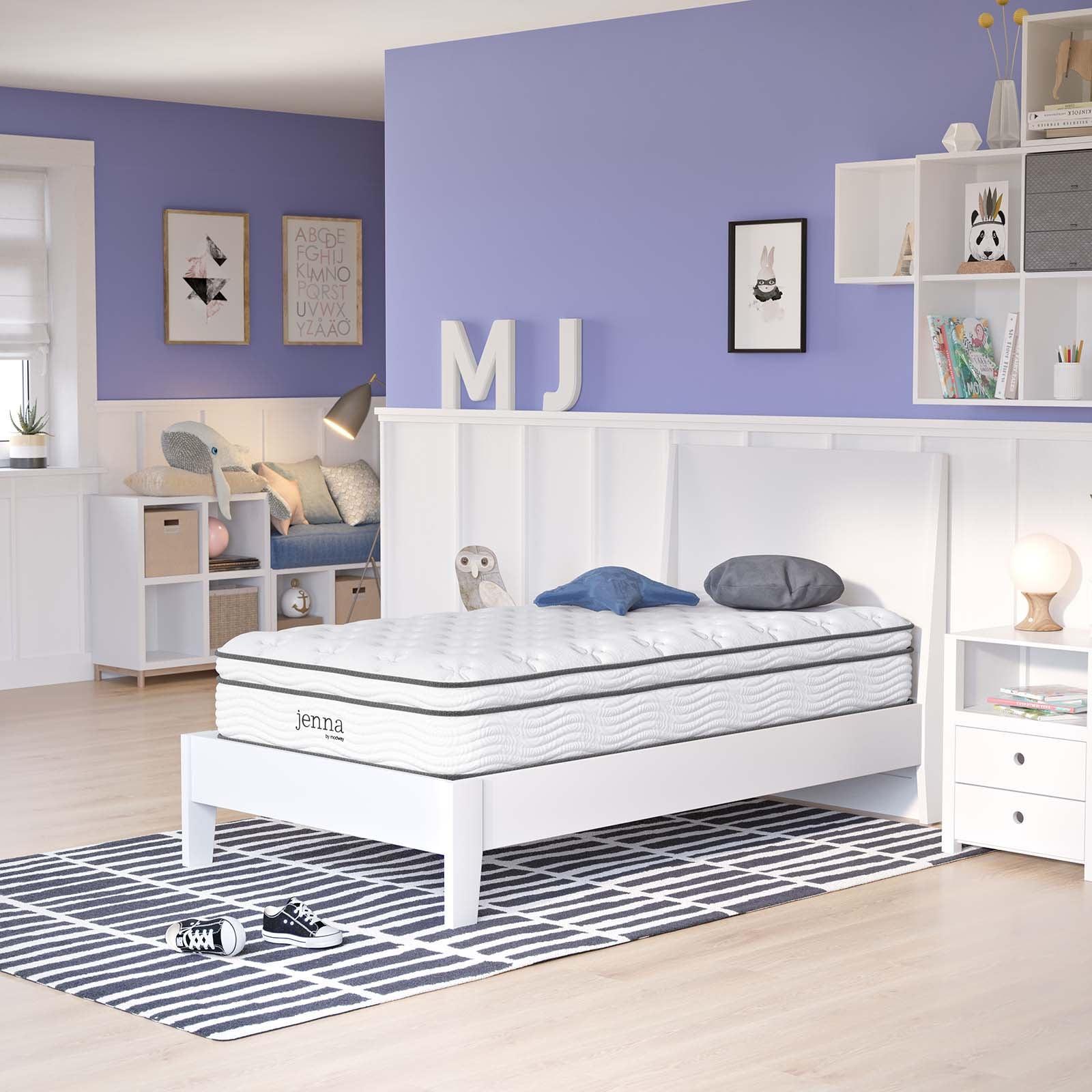 Modway Jenna 10" Innerspring and Foam Twin Mattress FredCo