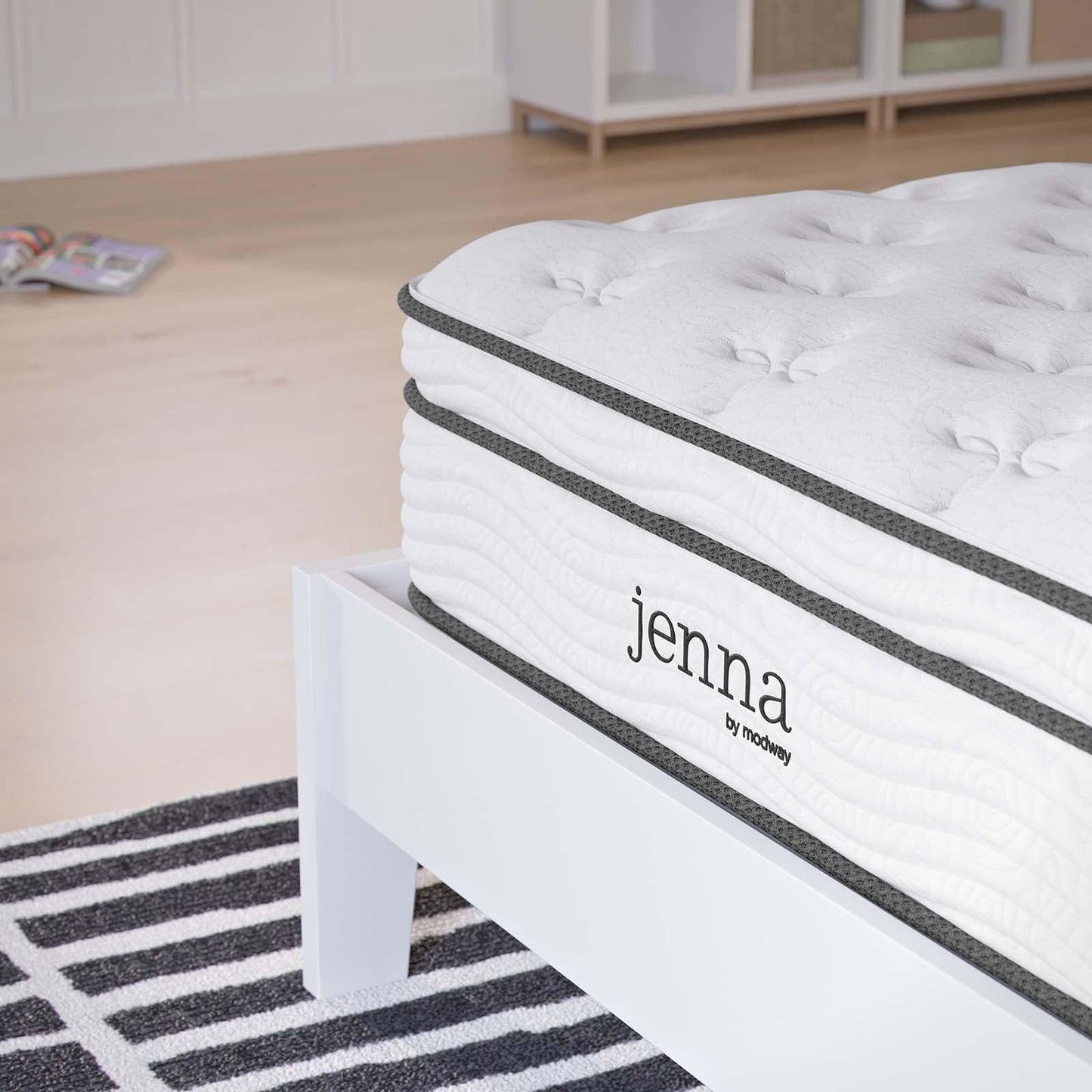 Modway Jenna 10" Innerspring and Foam Twin XL Mattress FredCo