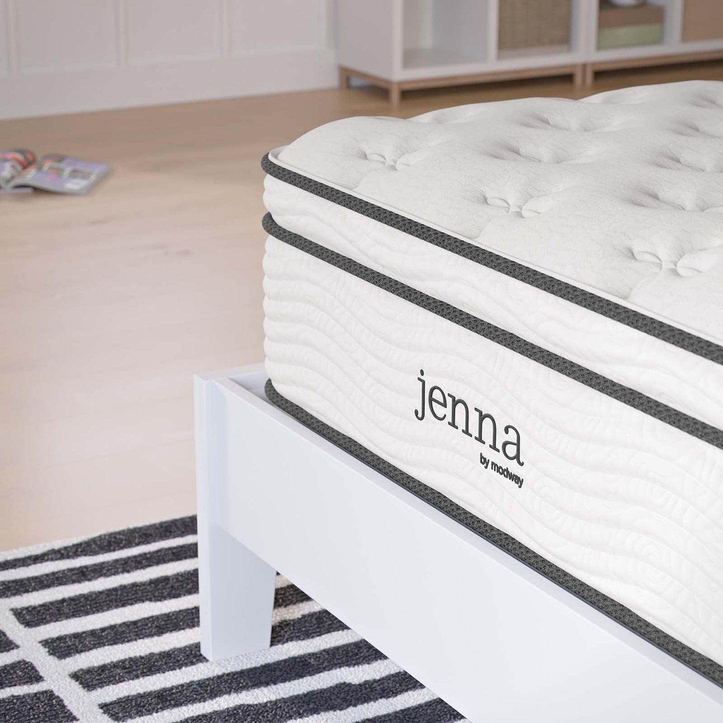 Modway Jenna 12" Innerspring and Foam Mattress FredCo