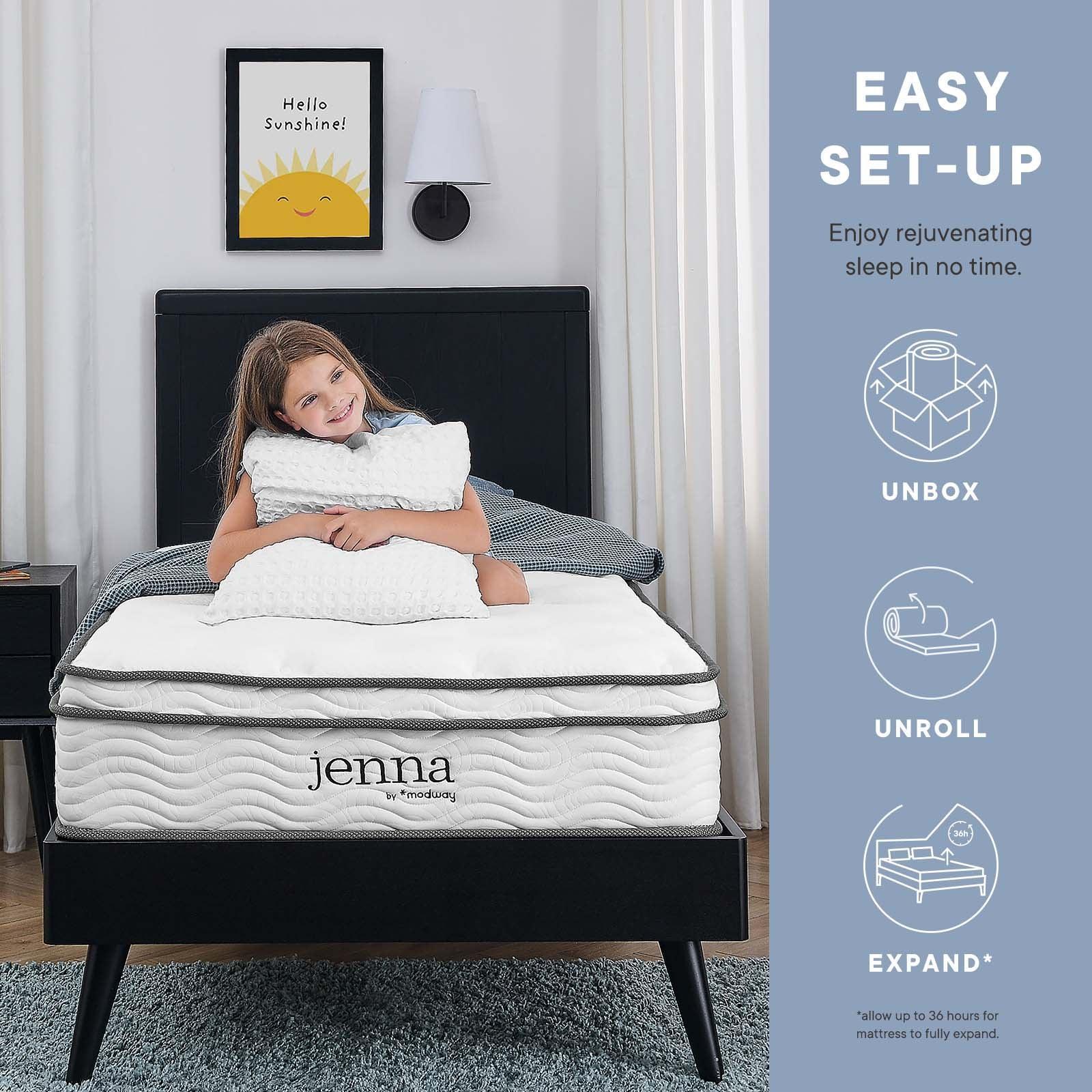 Modway Jenna 12" Innerspring and Foam Mattress FredCo