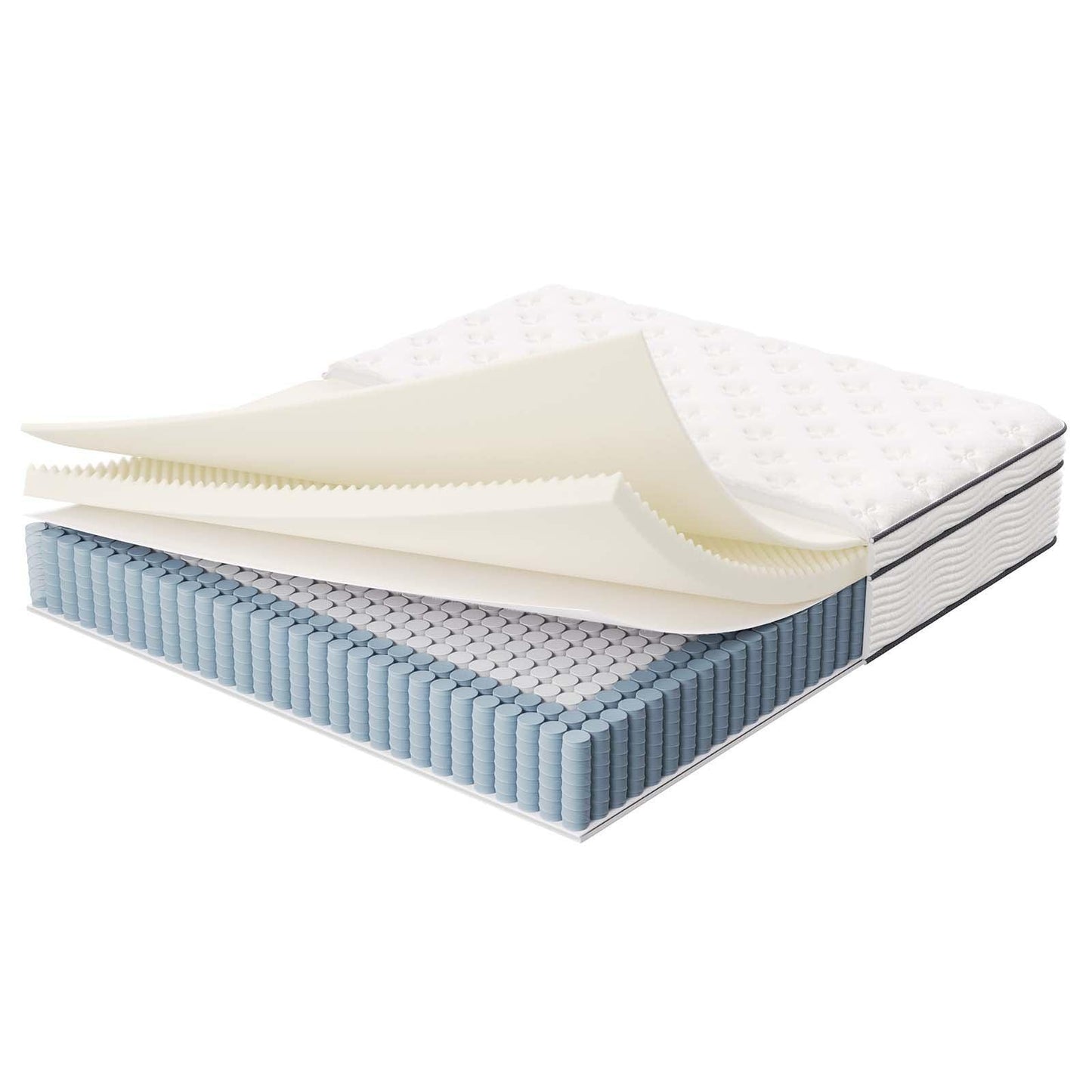 Modway Jenna 14" Innerspring and Foam California King Mattress FredCo