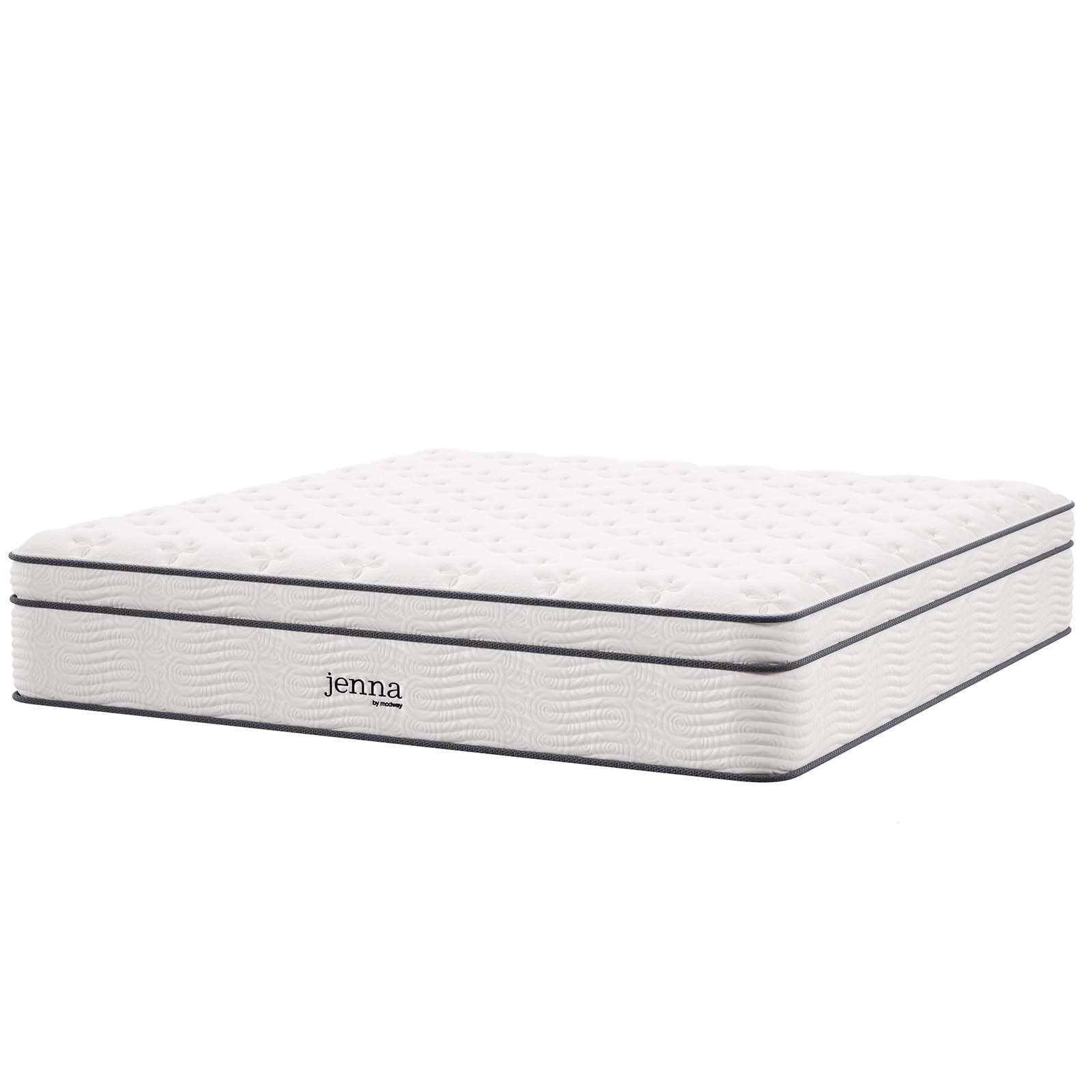 Modway Jenna 14" Innerspring and Foam California King Mattress FredCo