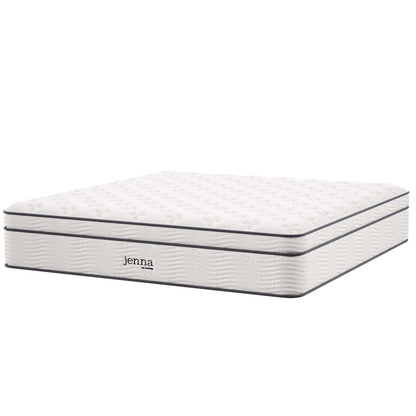 Modway Jenna 14" Innerspring and Foam California King Mattress FredCo