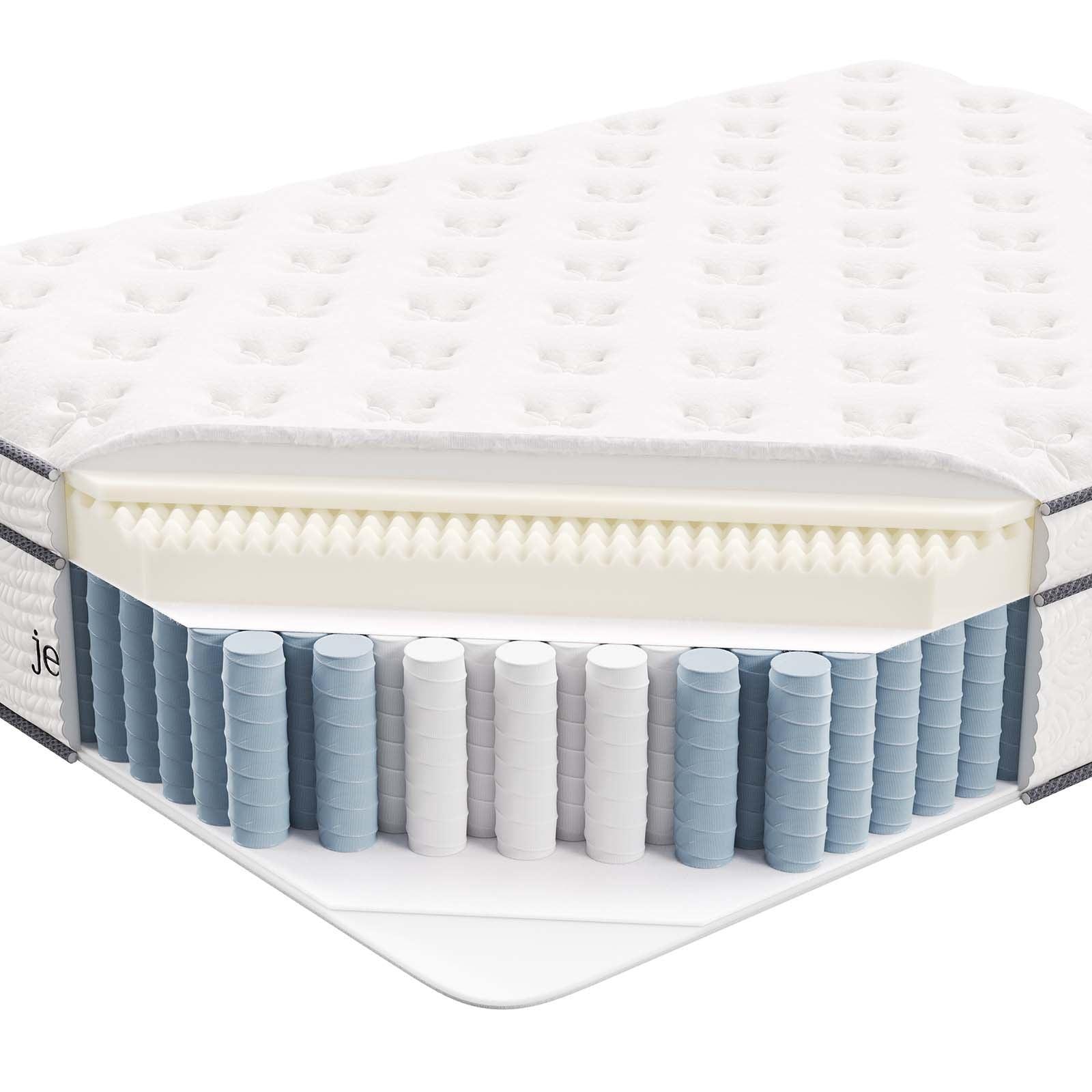 Modway Jenna 14" Innerspring and Foam Full Mattress FredCo