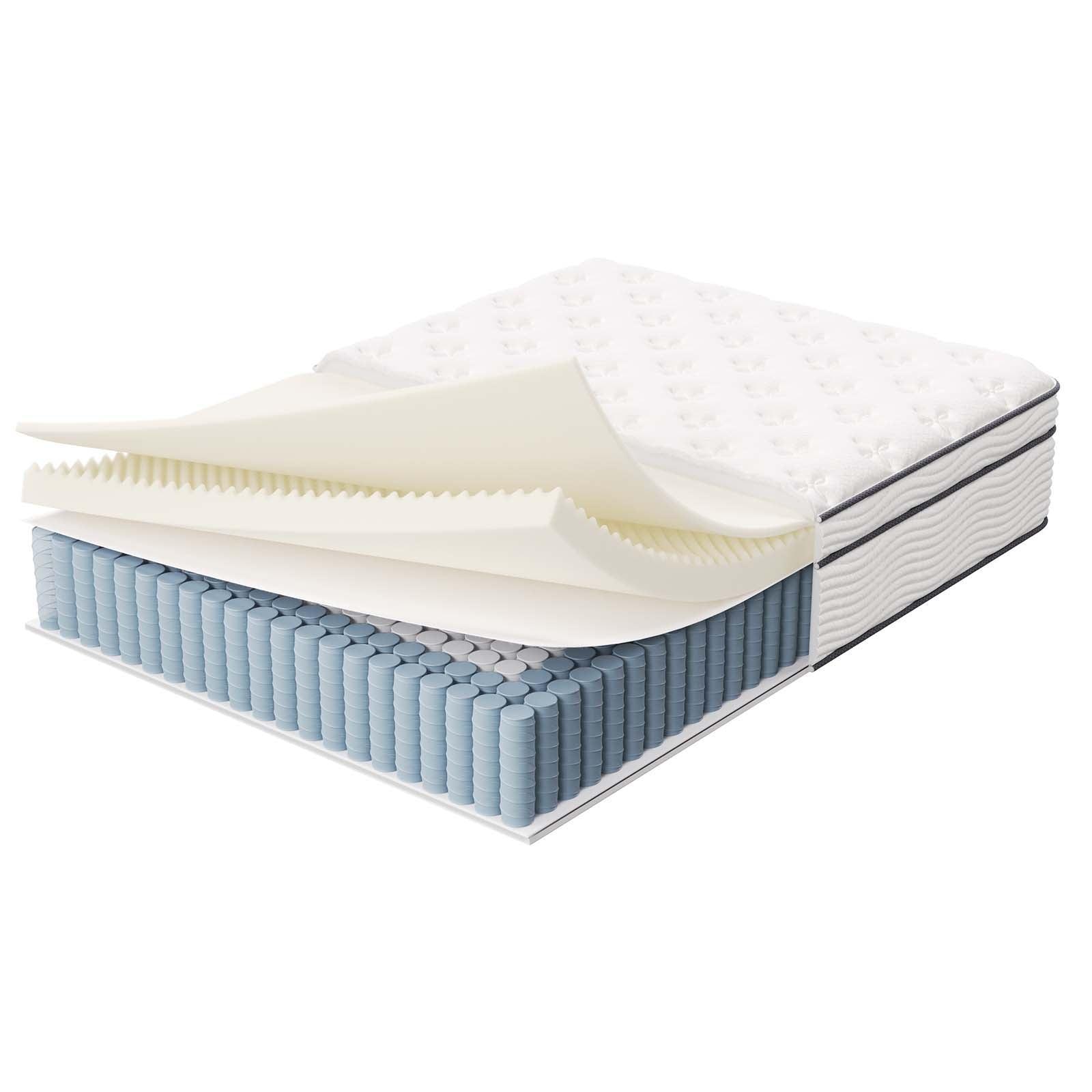 Modway Jenna 14" Innerspring and Foam Full Mattress FredCo